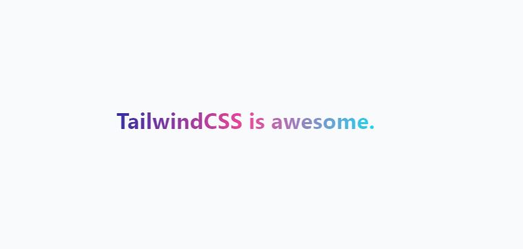 Gradient Text in Tailwind CSS
