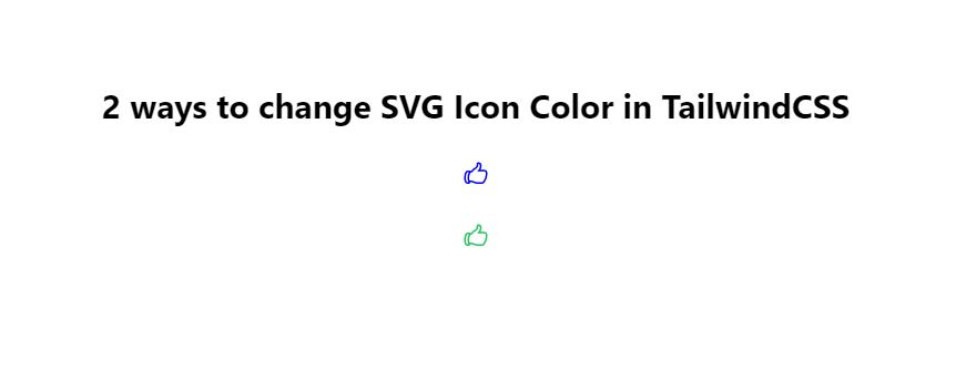change svg icon color in tailwindcss